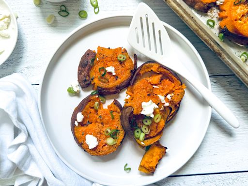 Simple Smashed Sweet Potatoes Recipe