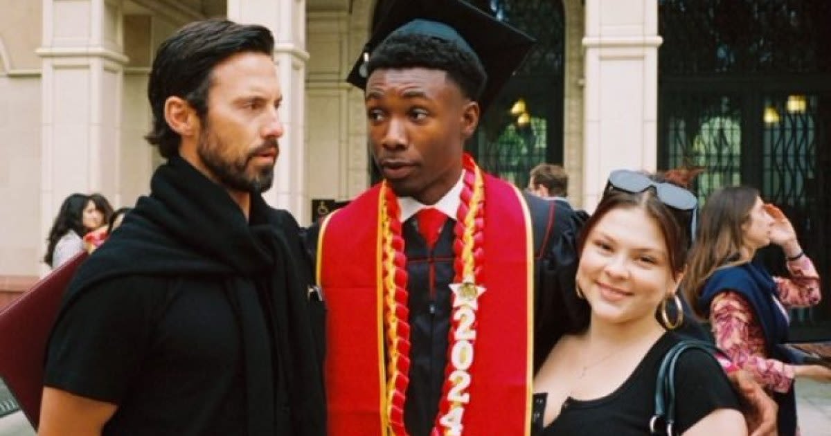 Milo Ventimiglia Attends This Is Us Costar Niles Fitch’s Gradation