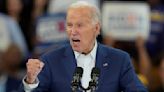 Joe Biden insists he is ‘not done yet’ at election rally