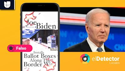 Es falso que Biden haya puesto urnas para votar en la frontera: son fotos de un sitio humorístico