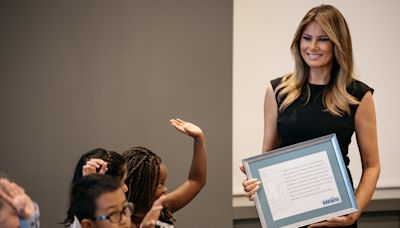 Melania Trump steps out in NYC to ring the opening bell at the NYSE