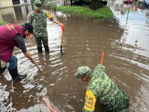 Ejército aplica Plan DNIII-E en Pachuca tras inundaciones