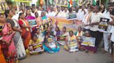 NEET row: Puducherry Youth Congress organises protest