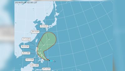 今局部降雨明防午後強降雨 熱低壓將成颱朝日本前進
