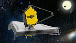 James Webb telescope parked in observing position