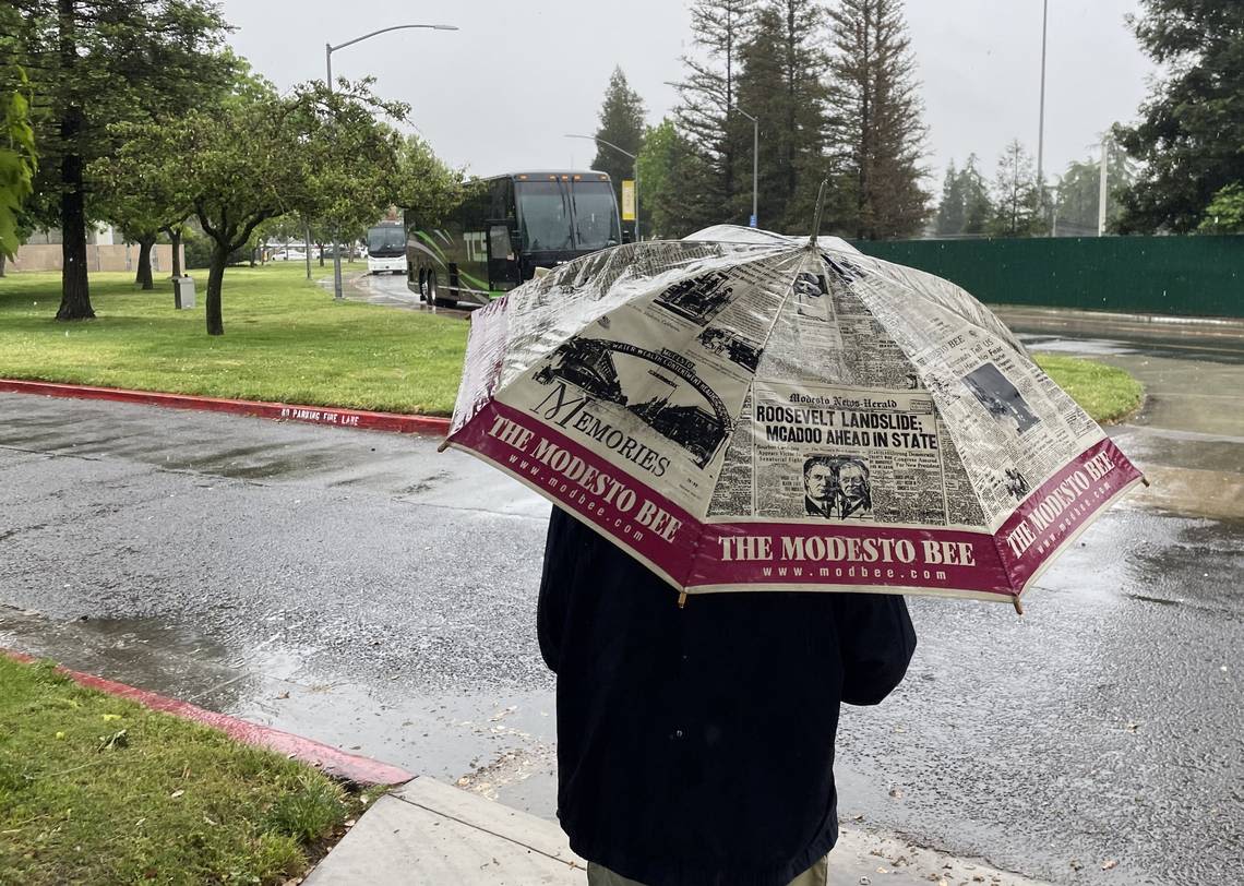 Modesto area gets a record day for weather. One rain-soaked event gets a ‘redo on Day 2’