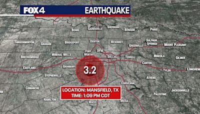 Magnitude 3.0 and 3.2 earthquakes reported near Mansfield