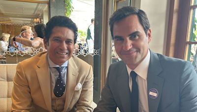 Netizens react as Sachin Tendulkar, Roger Federer catch up at Wimbledon 2024