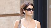 Kaia Gerber bares her midriff in white tank top during NYC heat wave