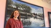 Teen artist captures essence of Brighton's Mill Pond with new mural at downtown business