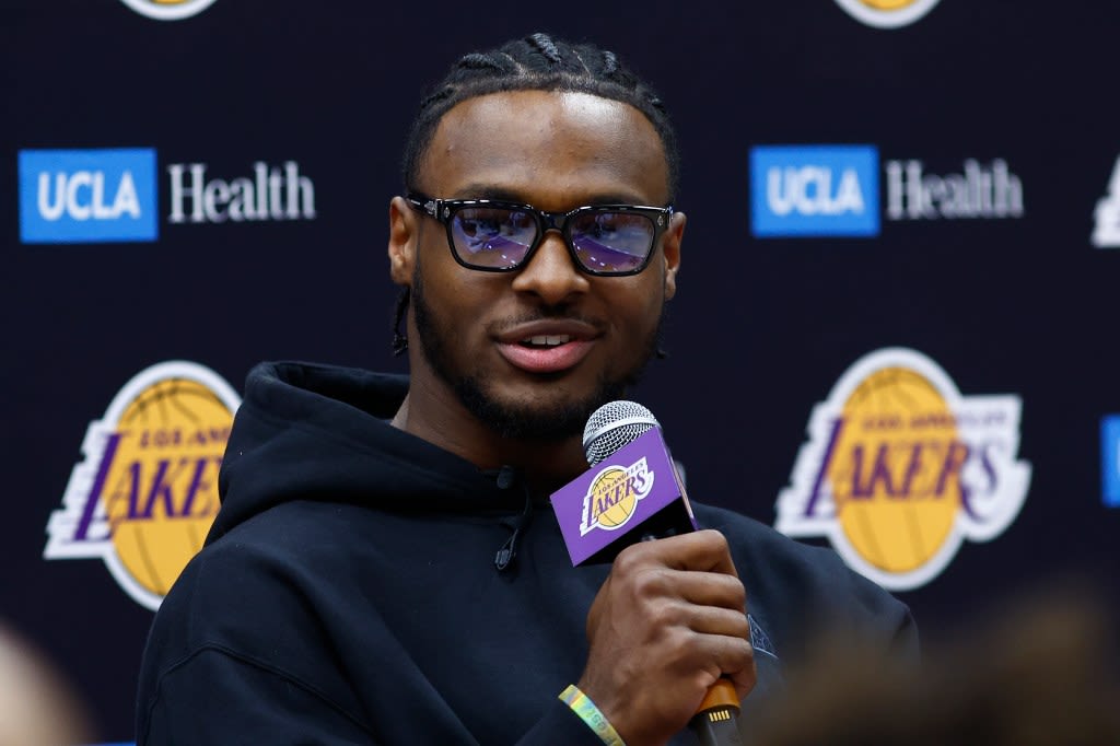 Bronny James says he can handle the ‘amplified’ pressure of playing for the Los Angeles Lakers with his father