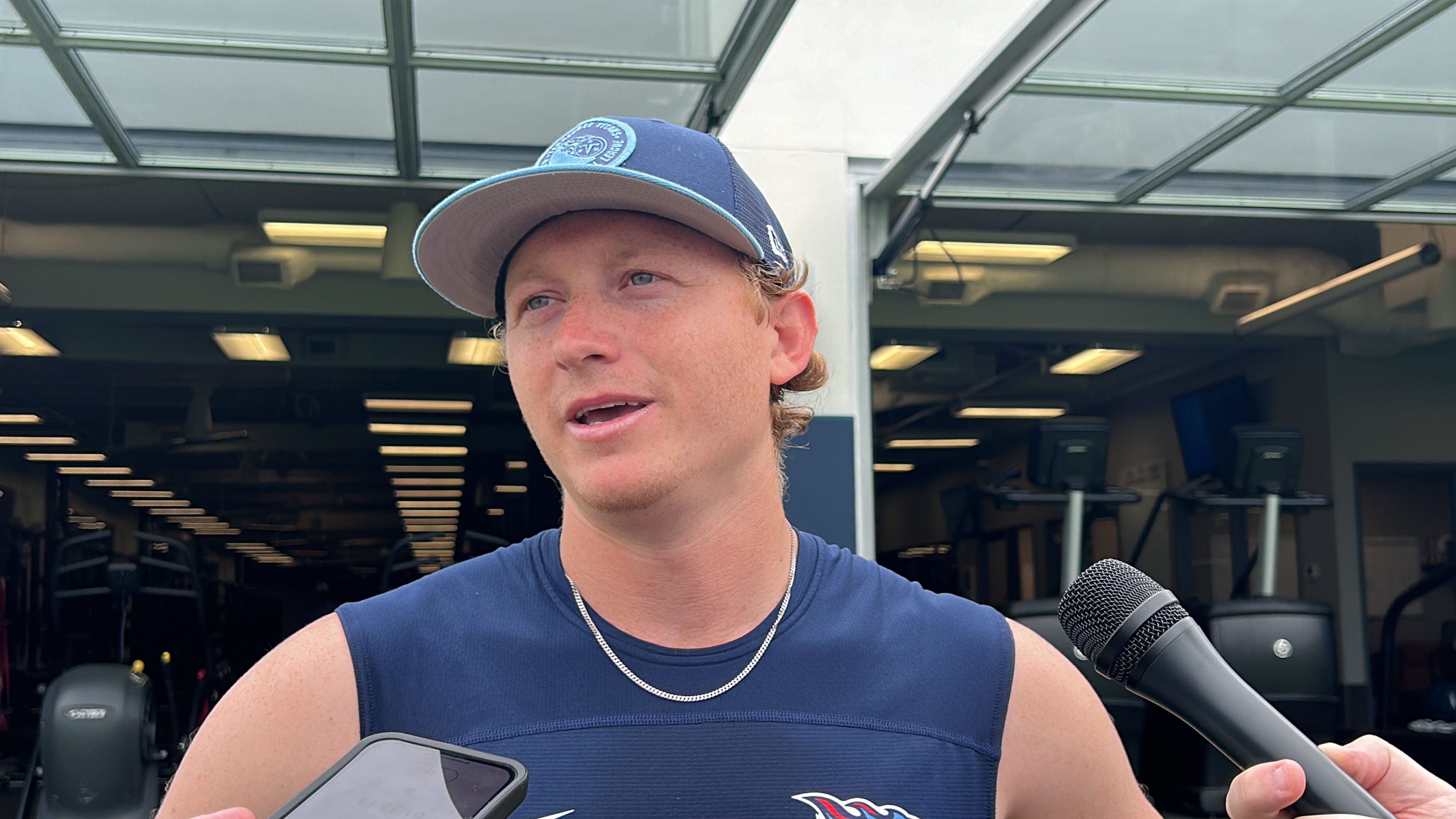 Tennessee Titans punter Ryan Stonehouse working his way back, recalls gruesome knee injury