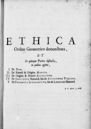Ethica, ordine geometrico demonstrata