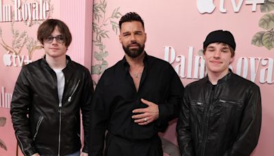 Ricky Martin poses with his twins at 'Palm Royale' Premiere: Get to know his kids