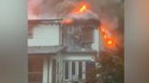 Neighbors witness moment when lightning possibly started massive house fire in Roswell