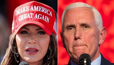 Kristi Noem Rips Mike Pence For Having 'Failed' Trump Since Threat-Filled Jan. 6