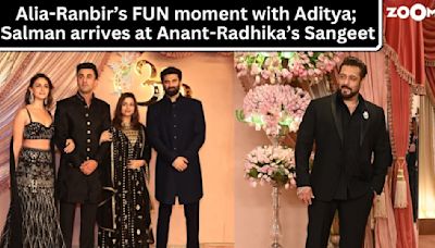 Alia-Ranbir enjoy with Aditya Roy Kapur, Salman Khan attends Anant-Radhika's sangeet