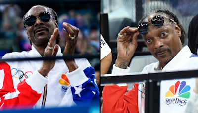 Snoop Dogg spotted doing something 'he never does' while watching Olympic gymnastics