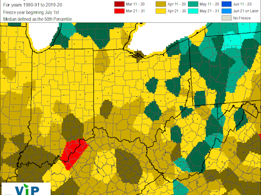 National Weather Service says chillier days lie ahead with frost possible over the weekend