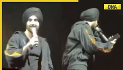 Watch viral video: Diljit Dosanjh's fan throws phone at him during Paris live concert, here's what happened next