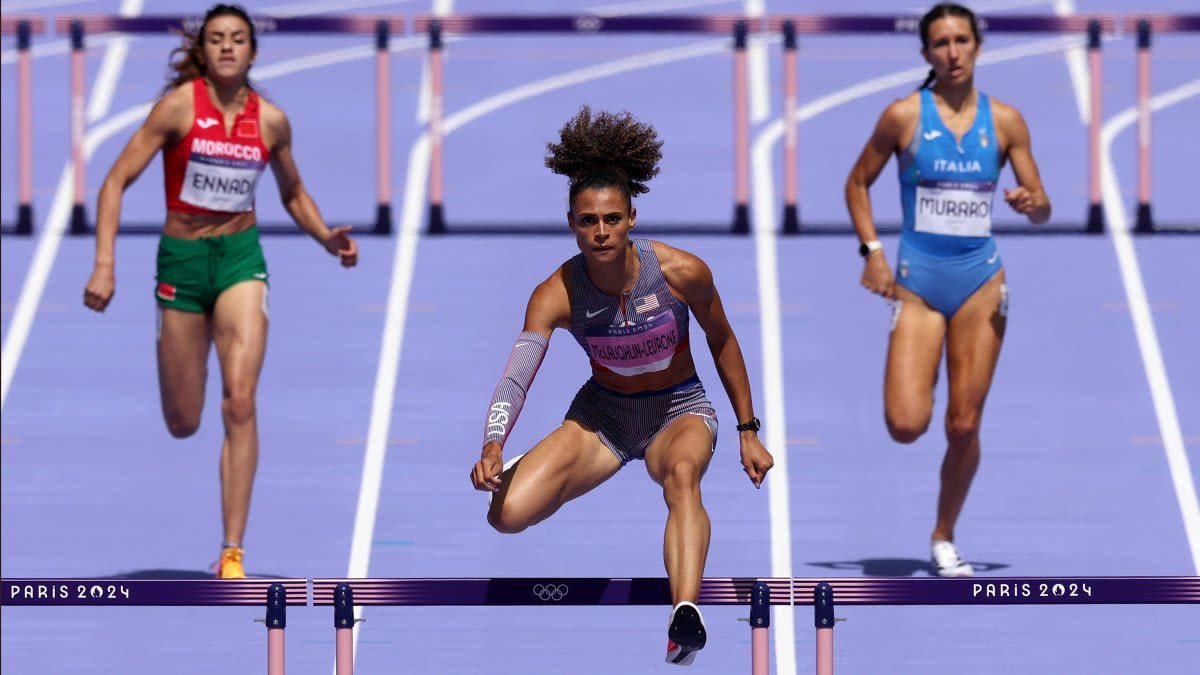 Sydney McLaughlin-Levrone clips hurdle, but comfortably sails through first Paris race