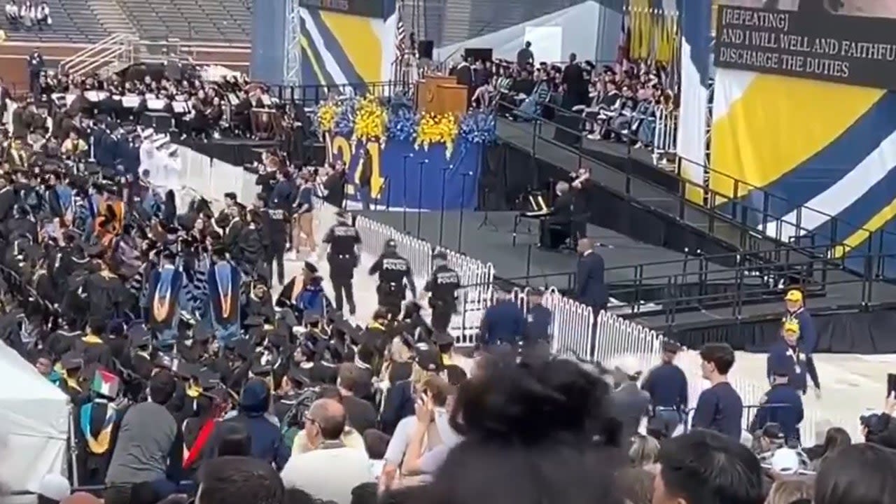 University of Michigan grad says anti-Israel disruption at commencement was 'my biggest fear' for months