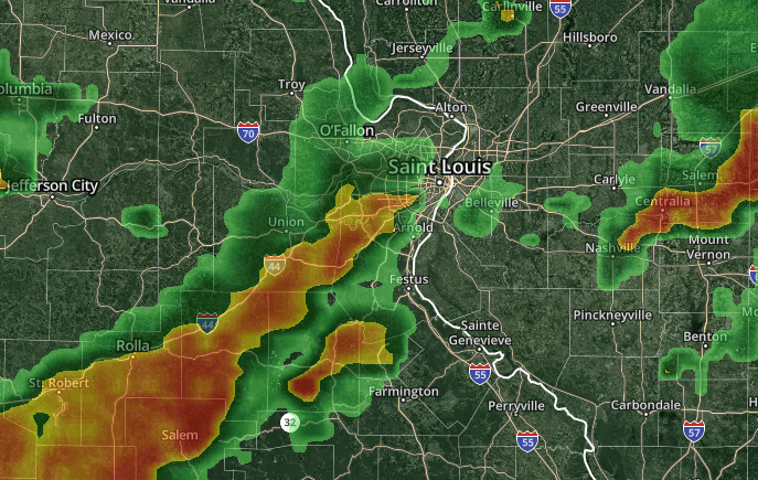 Fast-building, fast-moving storms move across St. Louis region