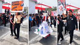 Escolares realizan desfile por Fiestas Patrias y sorprenden al disfrazarse de expresidentes de Perú