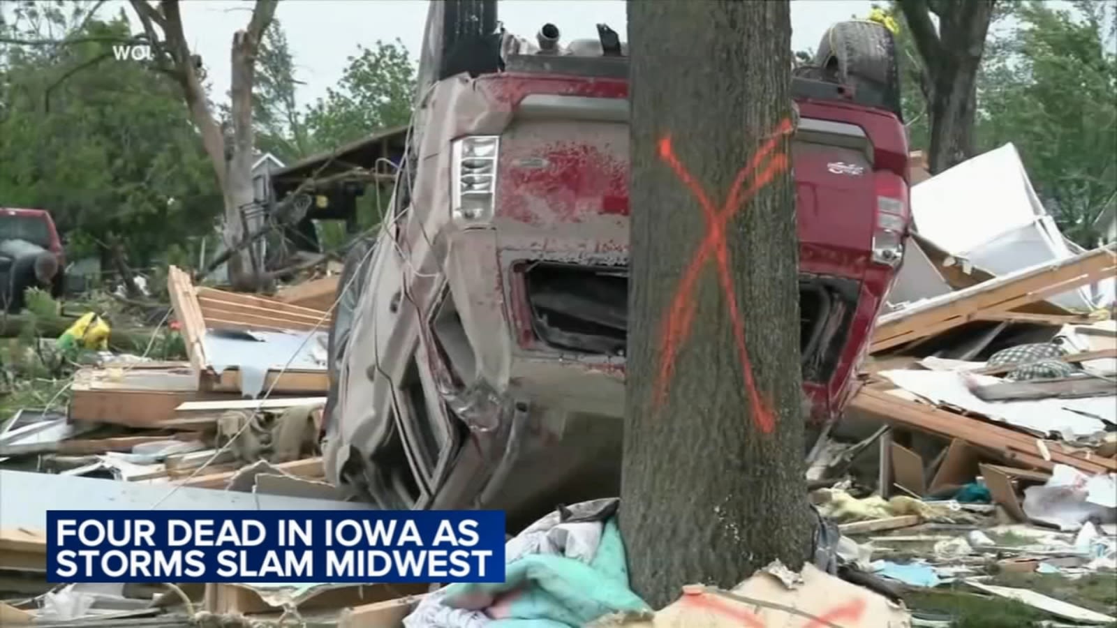 5 dead and nearly 3 dozen hurt in tornadoes that tore through Iowa, officials say
