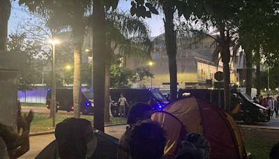 La Universitat Politècnica de València suspende un foro laboral tras actos vandálicos que achaca a acampados propalestinos