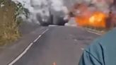 Vídeo: caminhão-tanque explode no Pará e deixa equipe do SBT ferida