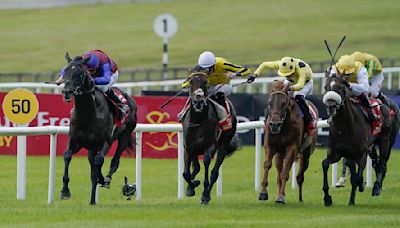 Los Angeles storms to victory in a blockbuster Irish Derby