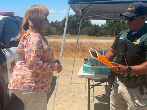 Santa Barbara County Sheriff's Dept. hand-out post Lake Fire safety information for repopulation