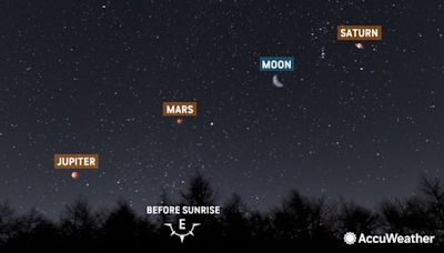 Moon, 3 planets to align in weekend sky