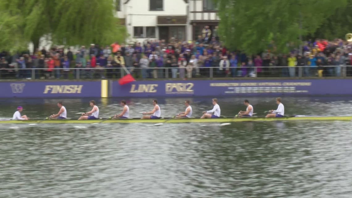 University of Washington men's, women's rowing teams win Windermere Cup