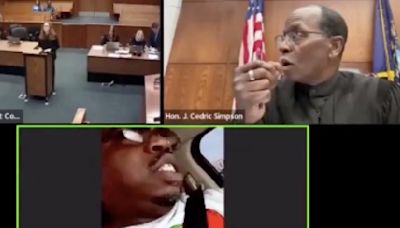 VIDEO: ¡Si serás…! Hombre con licencia suspendida se conecta a audiencia manejando