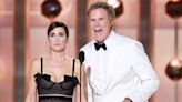 Kristen Wiig and Will Ferrell Cause Matt Damon to Cry with Laughter During Their Golden Globes Skit