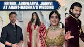 Hrithik comes alone, Aishwarya poses alone, cute video of Janhvi & Shikhar | Anant-Radhika's wedding