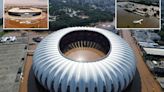 Vid shows World Cup stadium left flooded & ABANDONED after rain swamps Brazil