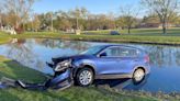 10-year-old driving ‘recklessly’ in stolen family car crashes into pond, Indiana cops say