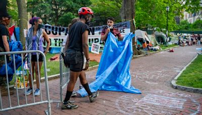 At the student protest at UPenn, passions are clear and dialogue is lacking