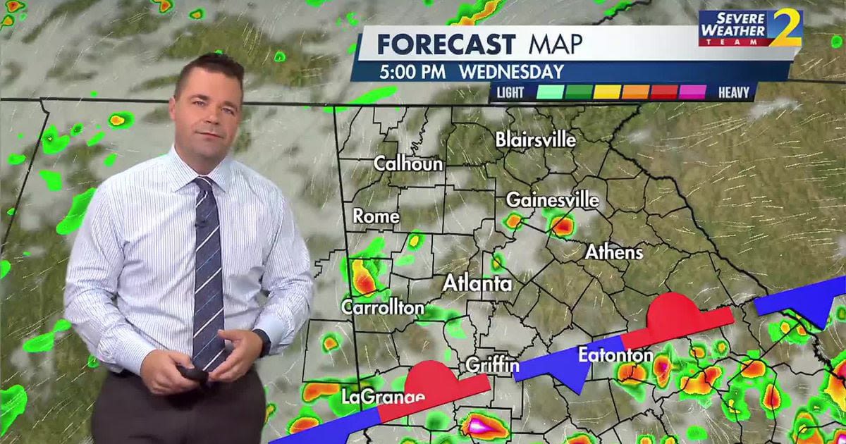 WEDNESDAY’S WEATHER | Back-to-back afternoon storms with heavy downpours