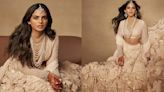 Isha Ambani's ivory Sabyasachi lehenga from Anant-Radhika's wedding festivities surpasses any field of flowers in its beauty