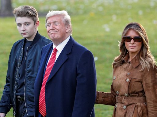 Melania Trump claims Barron was refused a bank account because of ‘cancel culture’