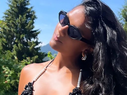 Bridgerton's Simone Ashley stuns as she strips to bikini to soak up the sun