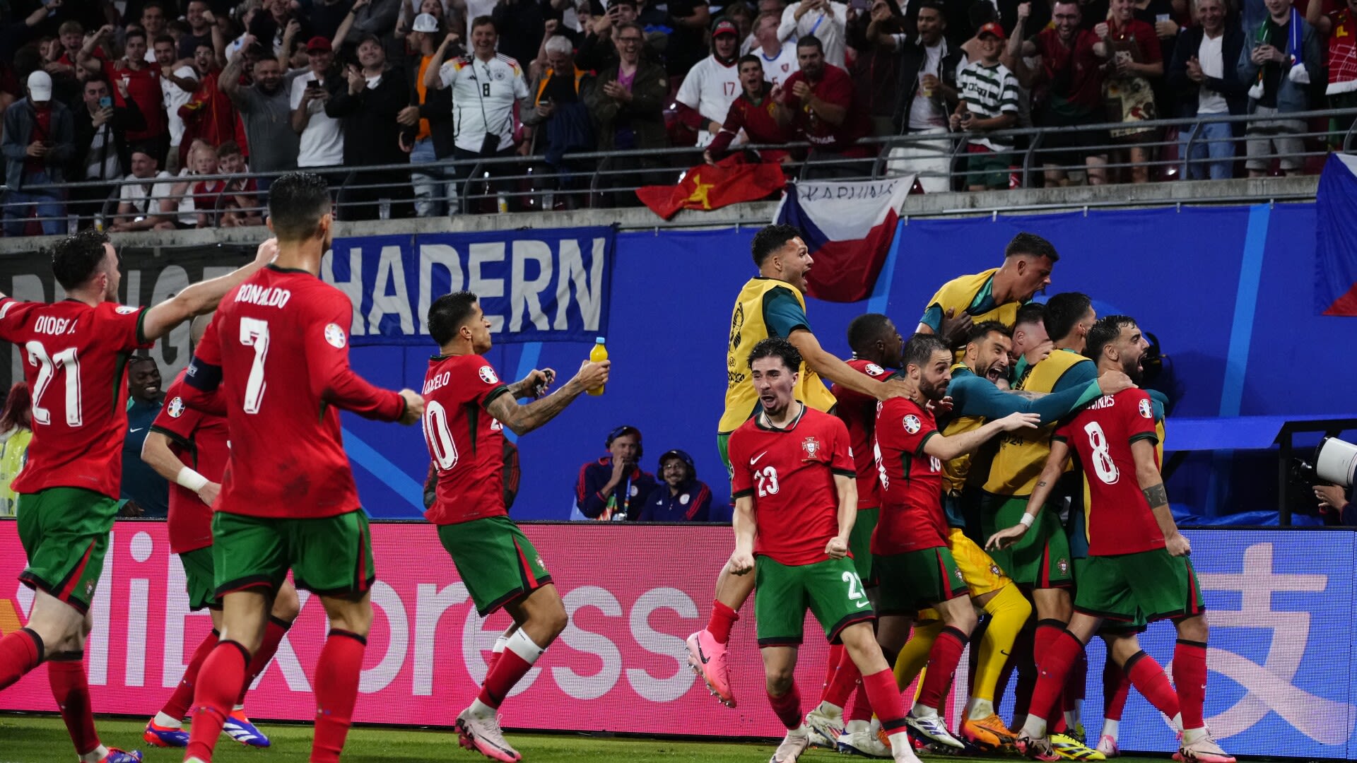 Portugal 2-1 Czechia: Stoppage-time comeback complete for one of EURO 2024 favorites