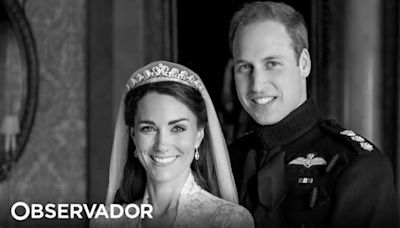 Príncipes de Gales divulgam foto inédita do seu casamento