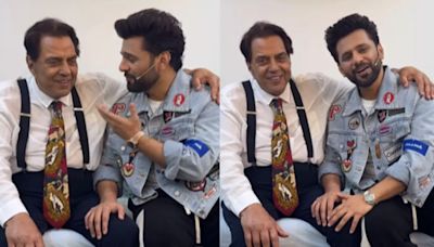 Dharmendra Hums Yeh Dil Tum Bin Kahin Lagta Nahin With Singer Rahul Vaidya: Watch