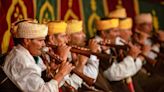 Ancient Moroccan mountain music entrances festival crowd