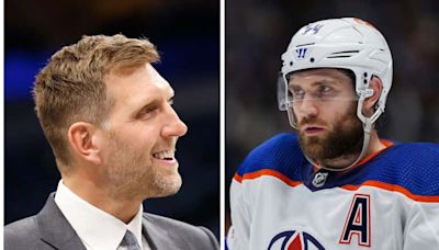 Mavs legend Dirk Nowitzki wishes Oilers’ Leon Draisaitl luck in Stanley Cup